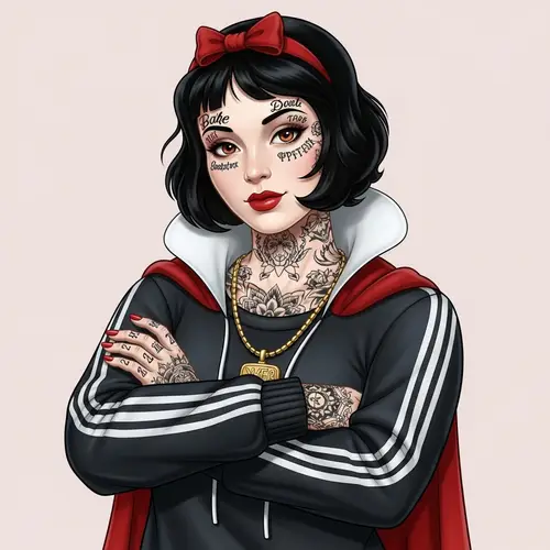 Snow White in Urban Setting: Confident & Influential Figure