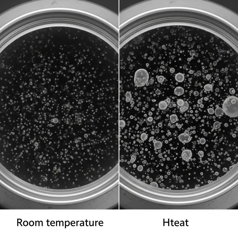 Air Particles Movement in Heated Can Drawn in Pencil