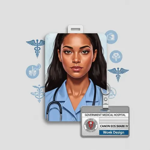 Contemporary Work Badge Design for Government Hospital