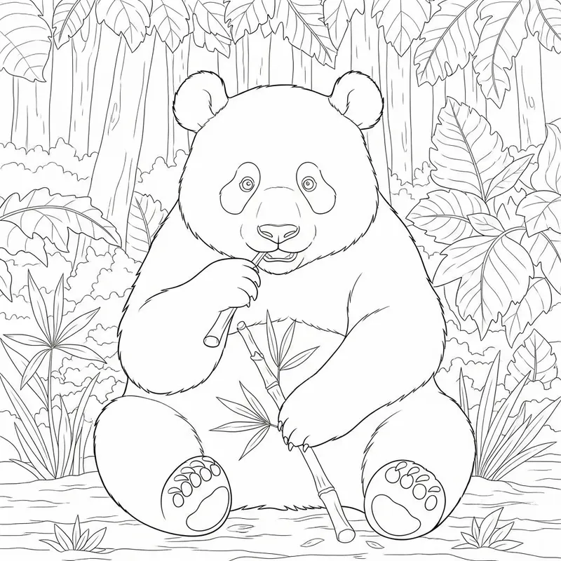 Cute Panda Coloring Page for Kids | Fun and Creative Activity Cute Panda Coloring Page for Kids | Fun and Creative Activity