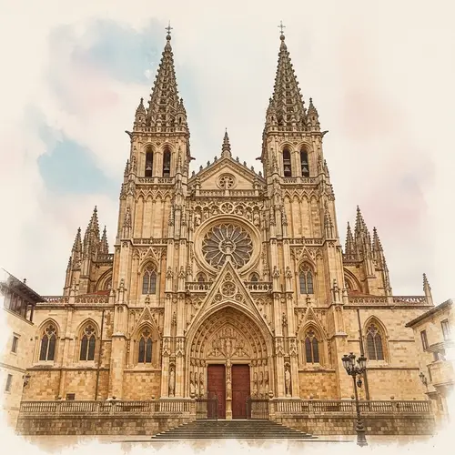 Catedral de San Salvador in Watercolor Art