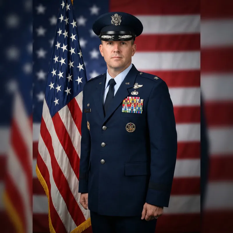 Dignified Military Portraits in Official Style