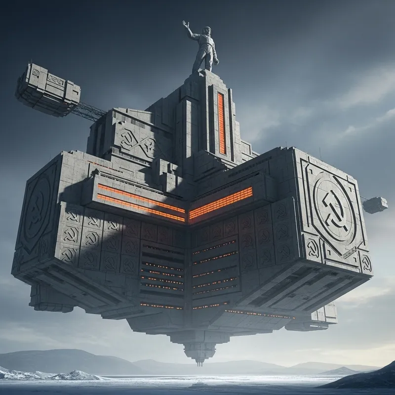 Soviet-Style Sci-Fi Architecture | Futuristic Design