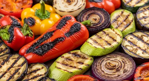 Colorful Grilled Vegetables - Summer Garden Vibes | Food Photography