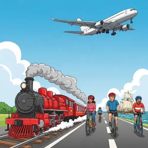 Diverse Themes of Transportation Illustrated