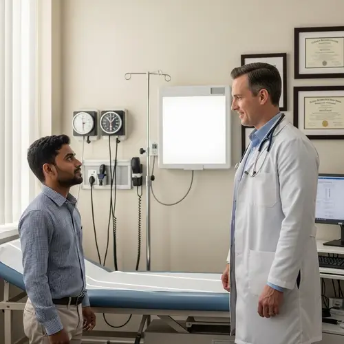 Bengali Muslim Man with Short Stature Consults Male Doctor
