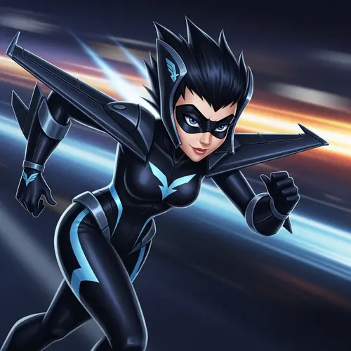 High-Speed Jet Plane Inspired Animated Character Design