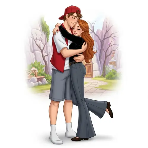 Whimsical Fairytale Romance Illustration