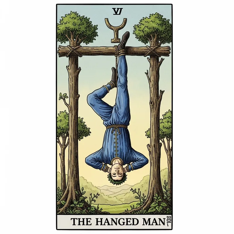 The Hanged Man Tarot Card: Symbolism & Meaning