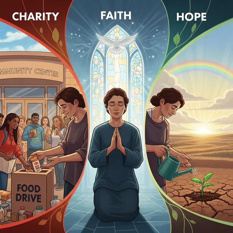 Faith, Hope, and Charity: Incarnating Moral Virtues