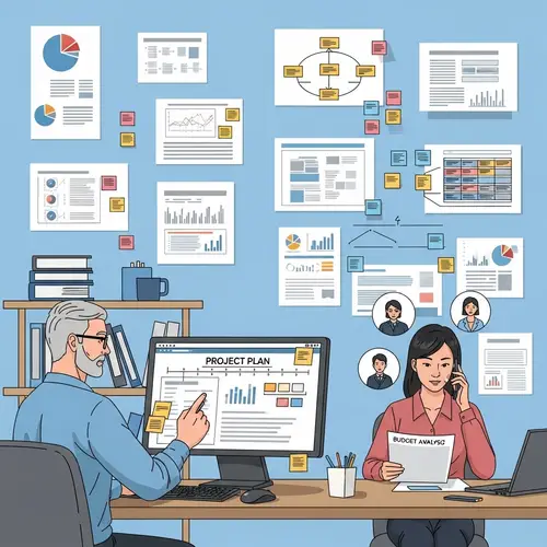 Professional Project Manager's Daily Routine and Work Scenario