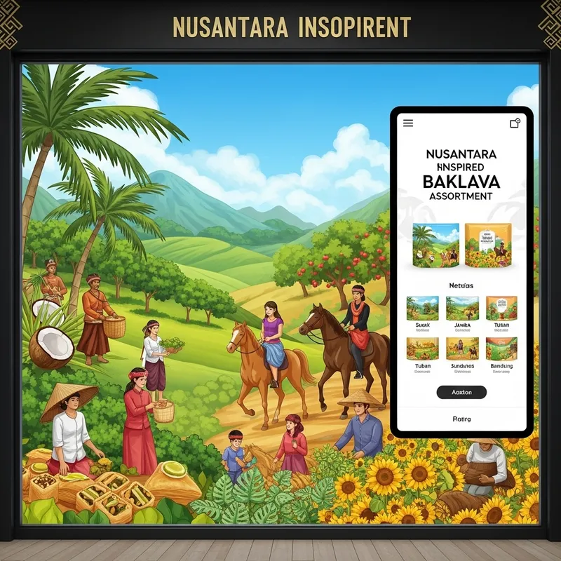 Baklava of Harmony - Culinary Collaboration in Nusantara Orchards