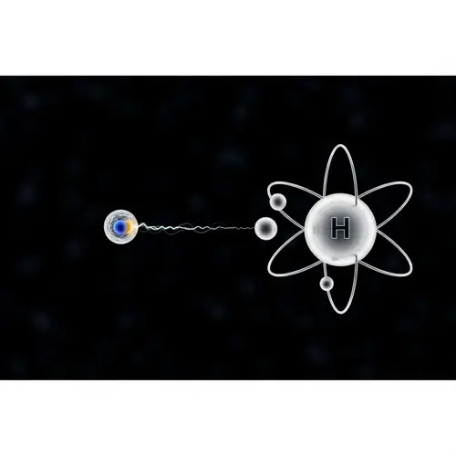 Incident Electron Approaching Hydrogen Atom