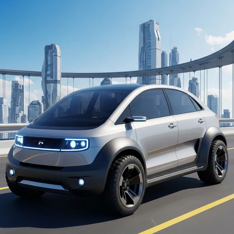 Futuristic Auto Arsy Design | Sleek & Modern Silver Exterior