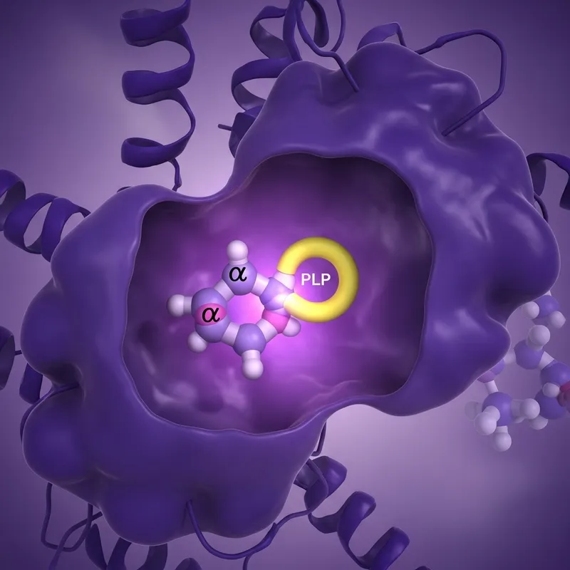 Amino Acid Binding to Transaminase: Biochemical Art