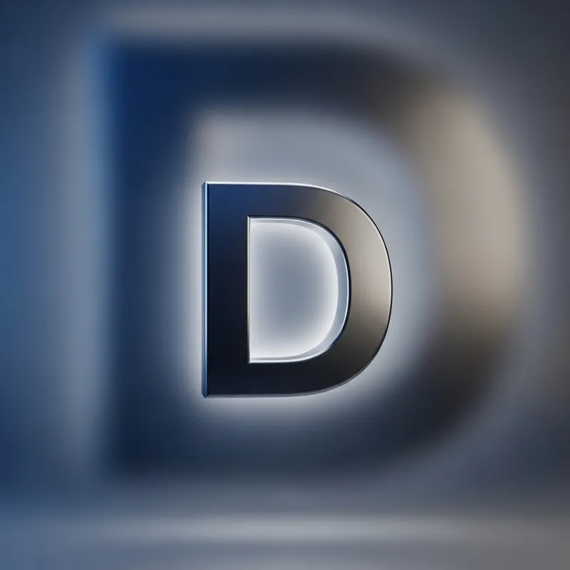 High Quality 4K D Logo Design