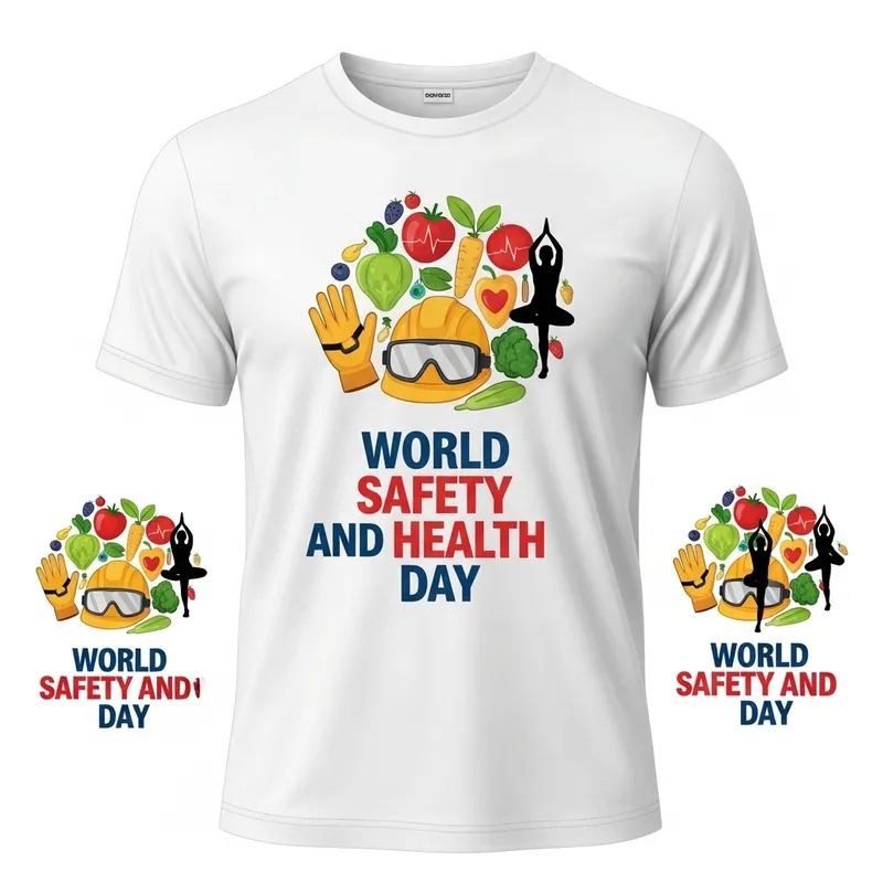World Safety and Health Day T-Shirt | Company Campaign Apparel