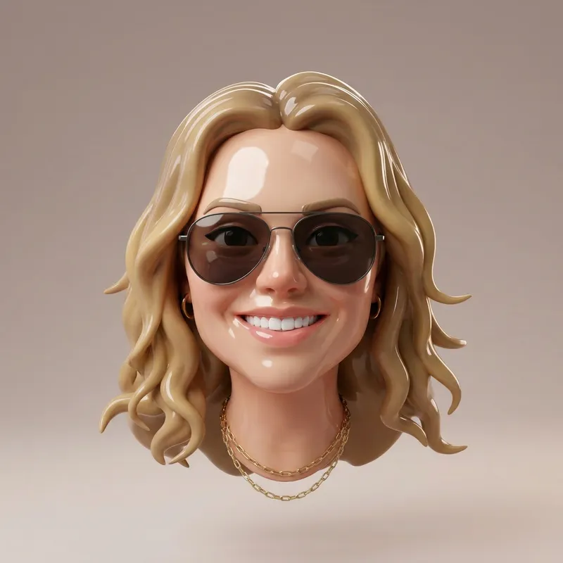 Stylish Floating 3D Head Design in Glossy Finish Stylish Floating 3D Head Design in Glossy Finish
