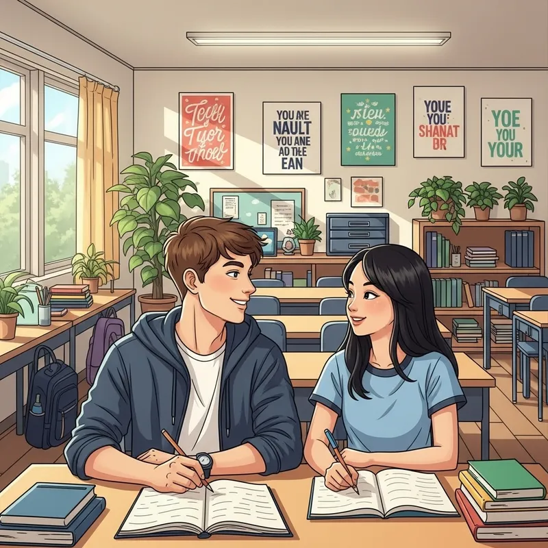 High School Love: Moments of Happiness in School Life