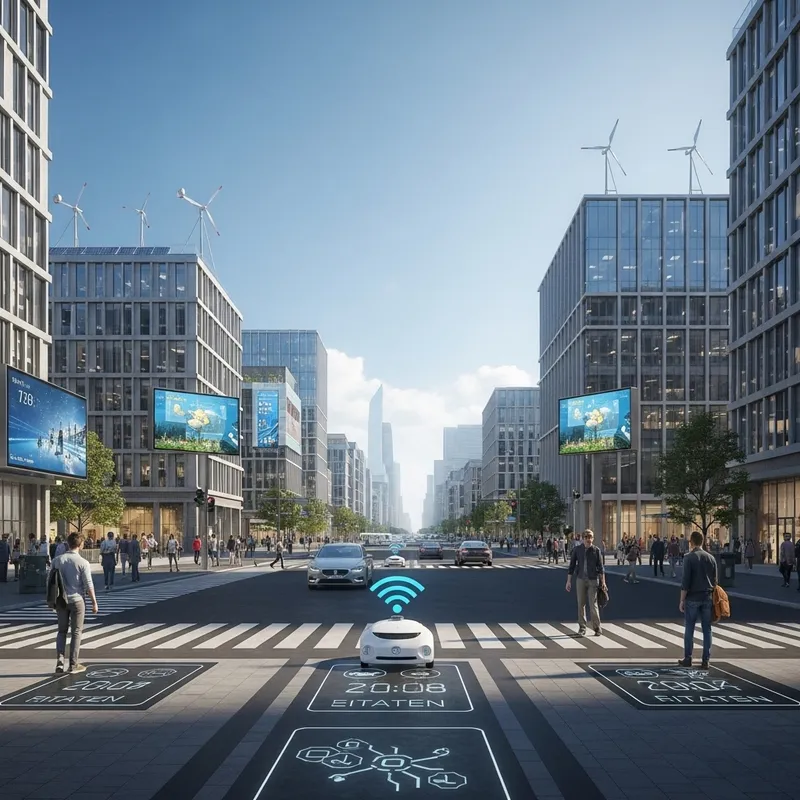 Smart Modern City: Clean Streets & Innovation Smart Modern City: Clean Streets & Innovation