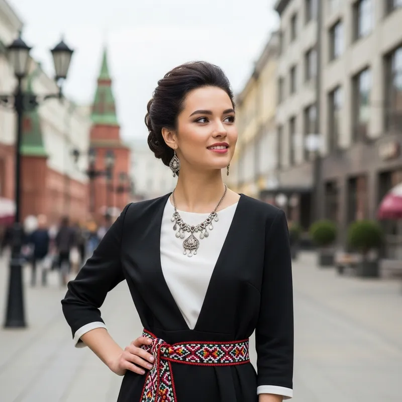 Stylish Modern Tatar Girl: A Fusion of Beauty and Tradition