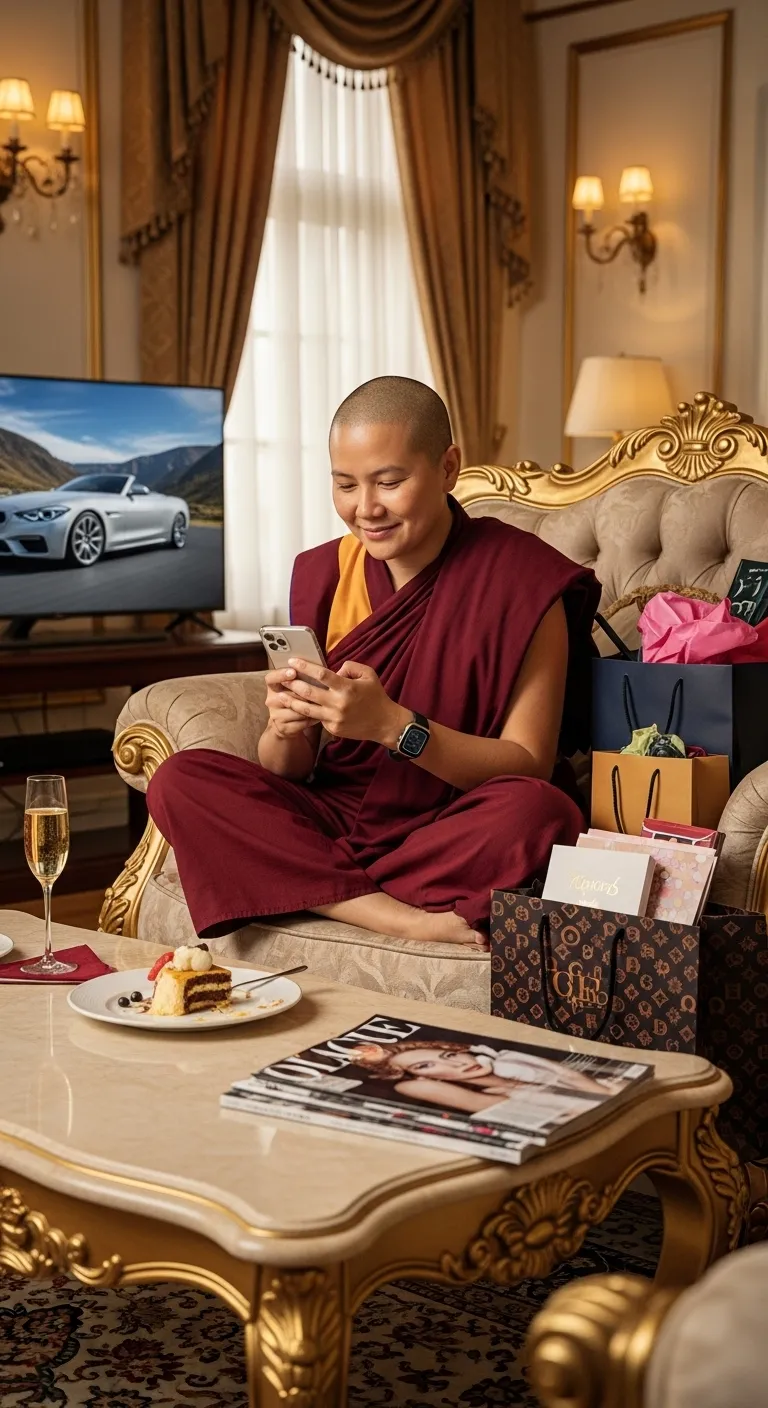 Buddhist Disciples - Enriching Spirituality Over Materialism