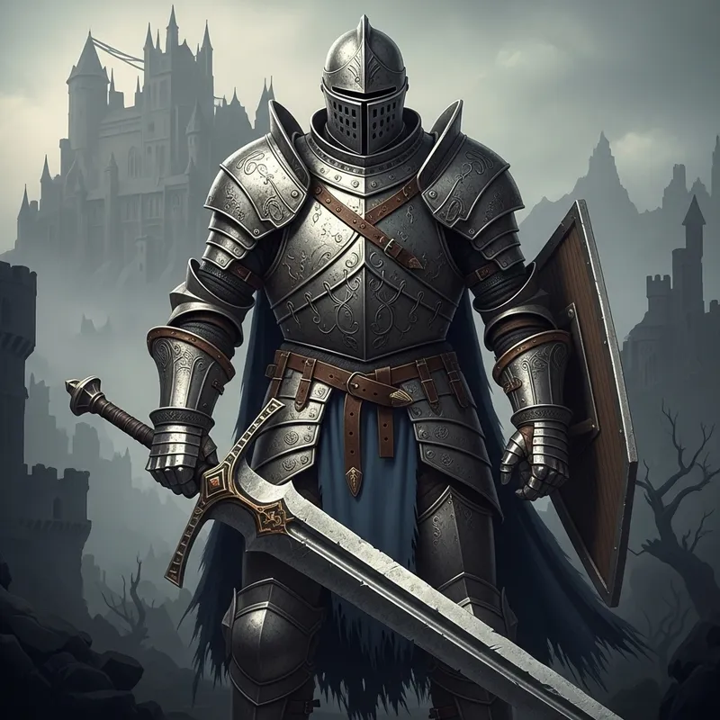 Dark Souls Style Knight - Epic Medieval Warrior