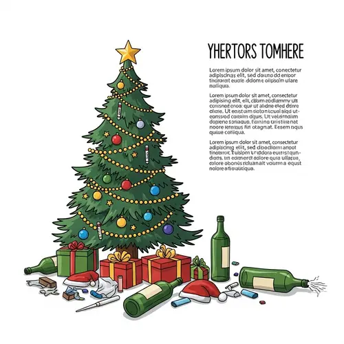 Holiday Disaster: Chaotic Scene Around Christmas Tree