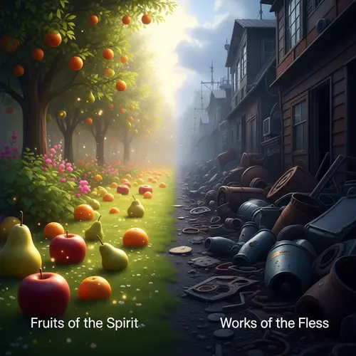 Moral Duality: Fruits of the Spirit vs. Works of the Flesh