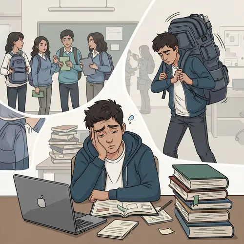Teenage Student Struggles: Academic Pressure & Emotional Challenges