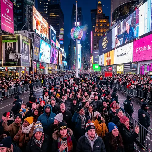 Times Square New Year's Eve Ball Drop Celebration