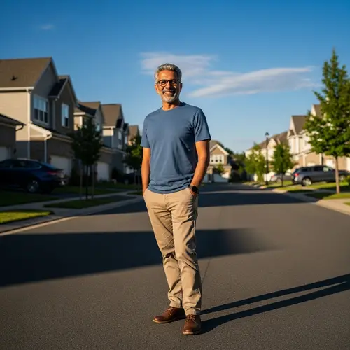 Dhruv: Middle-Aged Man with Friendly Smile & Salt and Pepper Hair