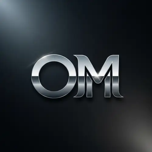 Custom Logo Design with OMM Letters