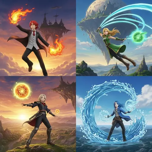 Epic RPG-Inspired Art: Mystical Landscapes & Magical Abilities