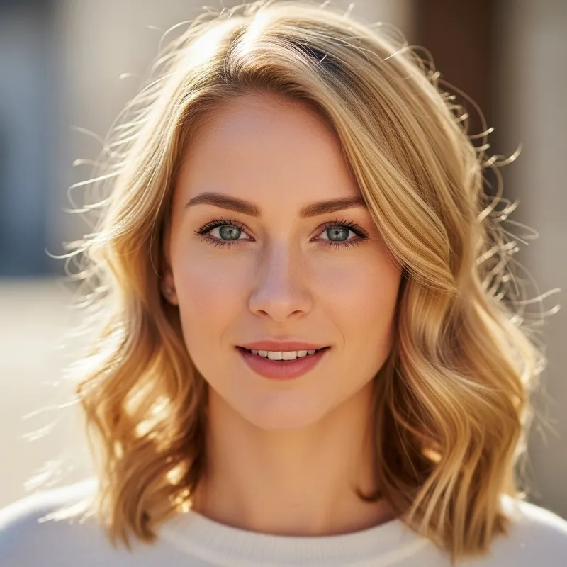Beautiful Blonde Woman Portrait