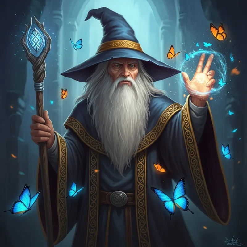 Stunning Wizard Casting Enchanting Spell | Fantasy Epic