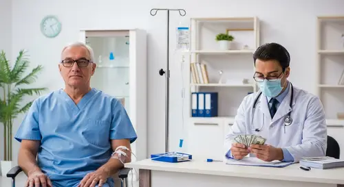 Caucasian Patient Receives Stem Cell Therapy in Well-Equipped Clinic