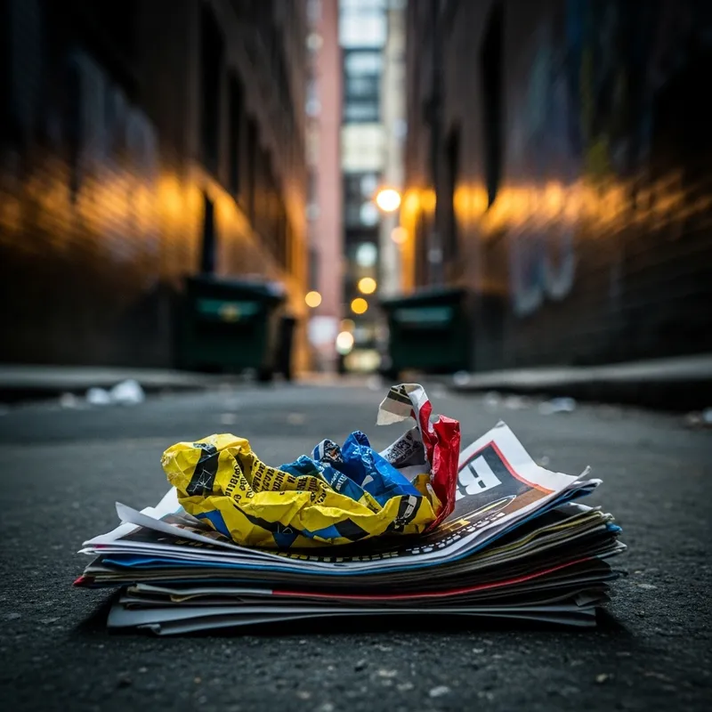 Abandoned Alley Flyers | Gritty Urban Photography Composition