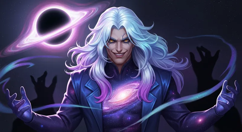 Kayn - Cosmic Emperor Anti-Hero with Galaxy Design Kayn - Cosmic Emperor Anti-Hero with Galaxy Design