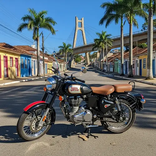 Black & Red Royal Enfield Classic 350 2024 in Jundiaí SP