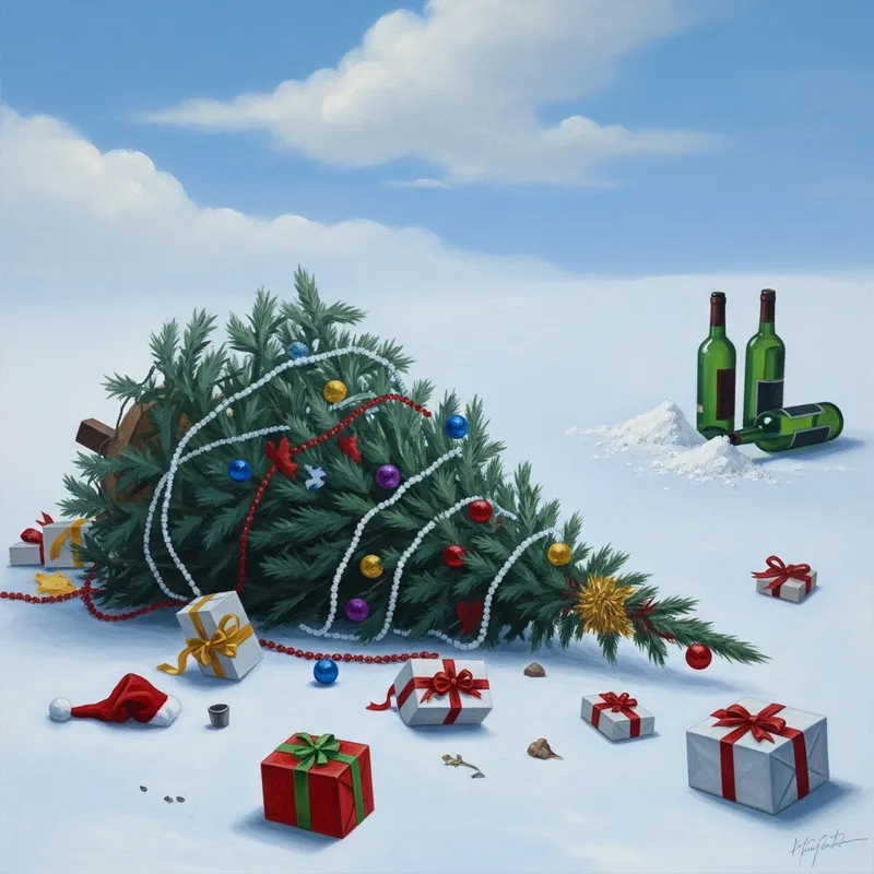 Christmas Disaster Art | Addiction, Alcohol & Drugs
