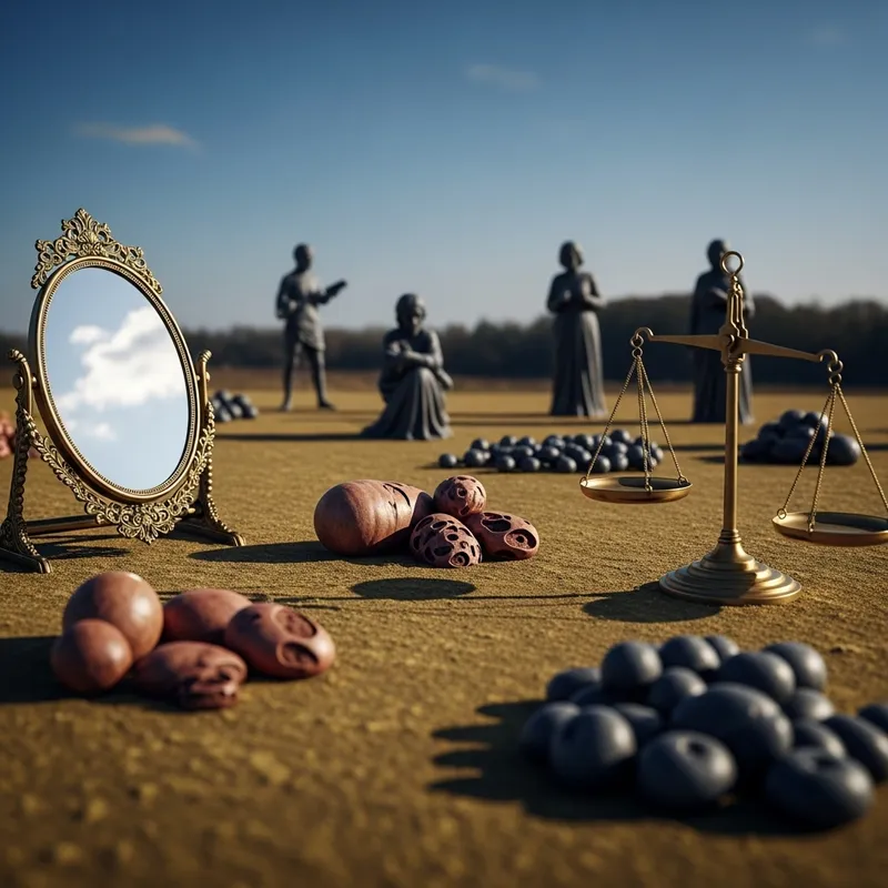 Reflective Art: Symbolic Seven Deadly Sins in Natural Light Reflective Art: Symbolic Seven Deadly Sins in Natural Light