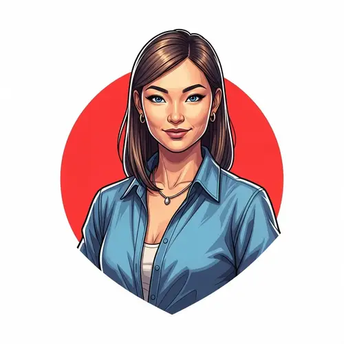 Detailed Illustration of Romanian Female Software Developer