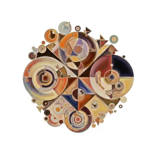 Youth Empowerment Abstract Art | Vibrant Colors & Shapes