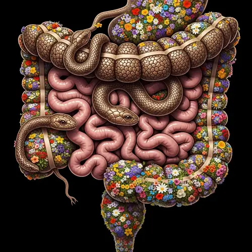 Imaginative Human Digestive System Representation