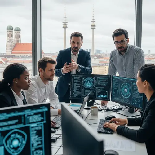 Diverse Team Engages in Cybersecurity Drill in Munich