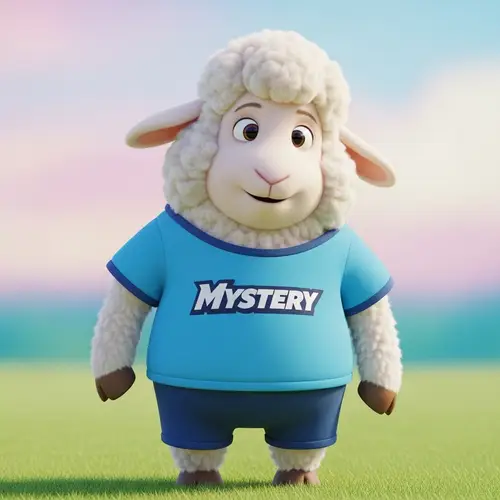 Mystery Sheep Character Design - Friendly and Amiable