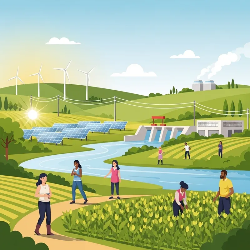 Tranquil Renewable Energy Landscape Tranquil Renewable Energy Landscape