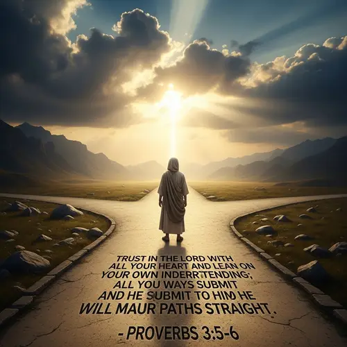 Trust in the Lord with all your heart - Proverbs 3:5-6