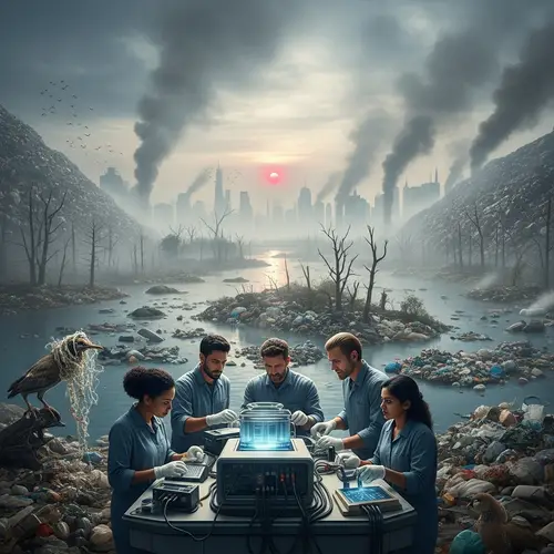 Dystopian Future 2050: Earth Destroyed by Pollution